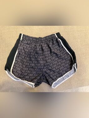 Victoria's Secret PINK Black Logo Athletic Shorts